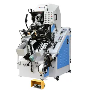 Automatic glue toe lasting cementing machine 9 pincers Shoe making machine widely used for bag shoe clothes