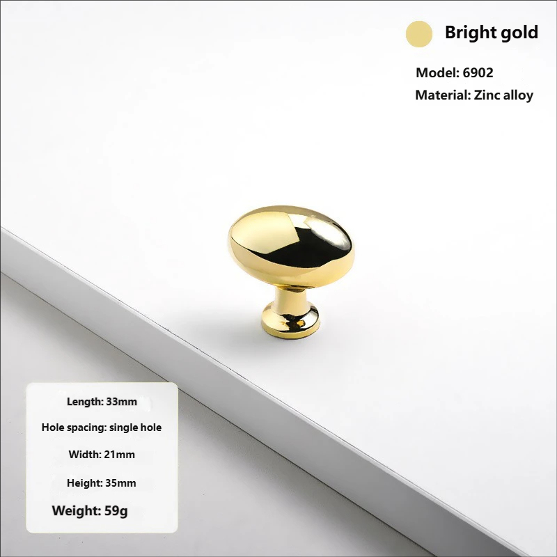 6902# - Grande Foro Singolo Oro Lucido