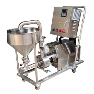 DZJX entièrement automatique <span class=keywords><strong>bitume</strong></span> émulsion transfert pompe Machine pour 1000L/H lait tomates Sauce Restaurant homogénéisateur de lait de soja - Product Image 1