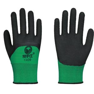 Gants de sécurité K409 en mousse de latex, entièrement texturés, antidérapants, pour la construction, la logistique, la réparation automobile - Product Image 1