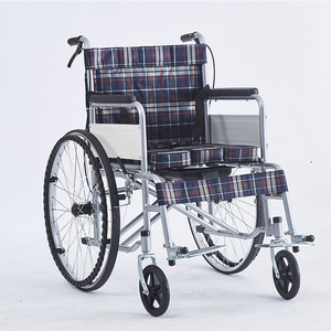 Fauteuil roulant manuel pliable léger de 24 pouces pour personnes âgées et handicapées, aide à la mobilité - Product Image 2