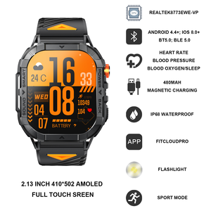 Montre connectée <span class=keywords><strong>bracelet</strong></span> intelligente K70A avec écran tactile, moniteur de fréquence cardiaque, de pression artérielle et d'oxygène, étanche, nouvelle version 2025, vente en gros - Product Image 6