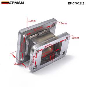 EPMAN Hierro Fundido T3 a <span class=keywords><strong>T4</strong></span> Turbo Cargador Turbo Colector Brida Adaptador Conversión para Honda Nissan Toyota VW - Product Image 5