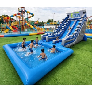 Tobogán Acuático Inflable de Doble Carril con Temática de Helados y Dulces, Tobogán Inflable con Piscina Larga para Eventos al Aire Libre en Alquiler - Product Image 5