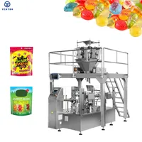 Máquina automática de embalaje de dulces de ositos de goma, máquina de embalaje rotativa de bolsas prefabricadas, Doypack de dulces