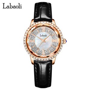 Reloj de Cuarzo con Diamantes Completos y Concha de Abulón para Mujer - Product Image 2