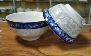 Chaozhou-platos de <span class=keywords><strong>porcelana</strong></span> blanca y azul, juego de platos de <span class=keywords><strong>porcelana</strong></span> personalizados, venta al por mayor de fábrica - Product Image 5