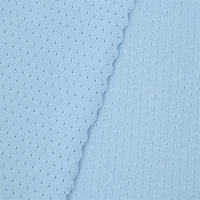 Tissu tricoté extensible perforé en nylon et élasthanne Dh N012 léger pour haut sans manches de sport printanier