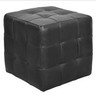 Banc ottoman en cuir industriel moderne avec rangement, pieds en bois durables, repose-pieds multifonctionnel pour la maison, le bureau, la chambre