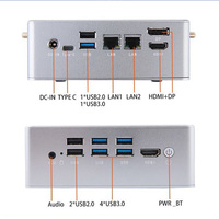 Mini PC NUC Core I3-1220P/i5-1240PE/i7-1265U DDR4 32GB M.2 SATA 4USB 2.5G Lan para Oficina, Hogar, Multimedia, Compacto, Windows, Linux