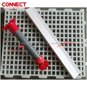Sistema de granja avícola para pollos de engorde y gallinas ponedoras, con estructura de naves y listones de suelo de plástico para gallinas. - Product Image 3