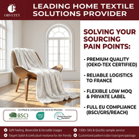 Orvetex, fabricant de produits de literie imperméables les plus vendus, personnalise les nouveaux produits 2026 : couverture décorative en fausse fourrure avec flanelle