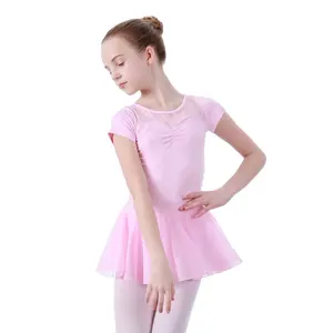 儿童训练服女孩吊带背心紧身衣芭蕾舞服装紧身衣儿童舞蹈服装