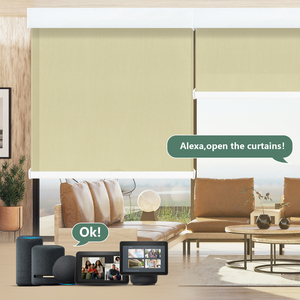Alexa Zigbee Matter Elétrica Smart Home Decoração De Luxo Controle Remoto <span class=keywords><strong>Blackout</strong></span> Motorizado <span class=keywords><strong>Roller</strong></span> Shades <span class=keywords><strong>Blinds</strong></span> para Janela - Product Image 4