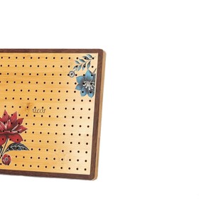 Bamboo Crochet Shaping Board <b>Set</b> 12x12 In With Pegs <b>For</b> DIY <b>Knitting</b> Crafting Tools - Product Image 5