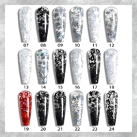 Ensemble de vernis à ongles en gel TRIONE avec paillettes étoiles, paillettes de neige, gelée, base de gel pour la manucure, logo personnalisé, échantillons gratuits