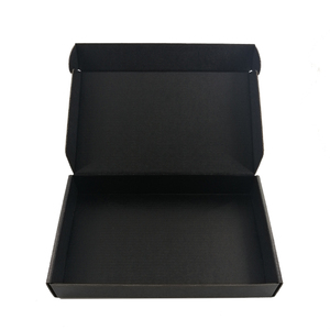 Embalaje de correo de cartón corrugado, caja de envío plana negra con <span class=keywords><strong>paquete</strong></span> plano para productos electrónicos - Product Image 3