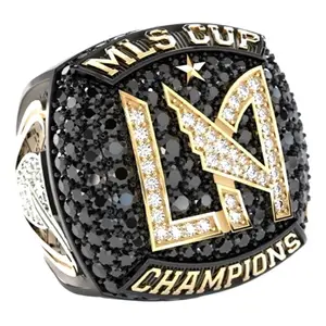 Diseño de logotipo personalizado Baloncesto Béisbol Hockey Campeonato anillo Los Angeles MLS Cup Championship Ring Football Championship Ring