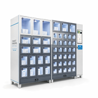 Distributeur automatique commercial multi-compartiments pour fournitures pour animaux de compagnie, destiné aux cliniques vétérinaires et aux animaleries, avec serrures électroniques