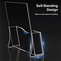 Présentoir de rangement pour livrets en acrylique extrudé, moderne et personnalisé, facile à assembler, surface polie, léger, pour découpe