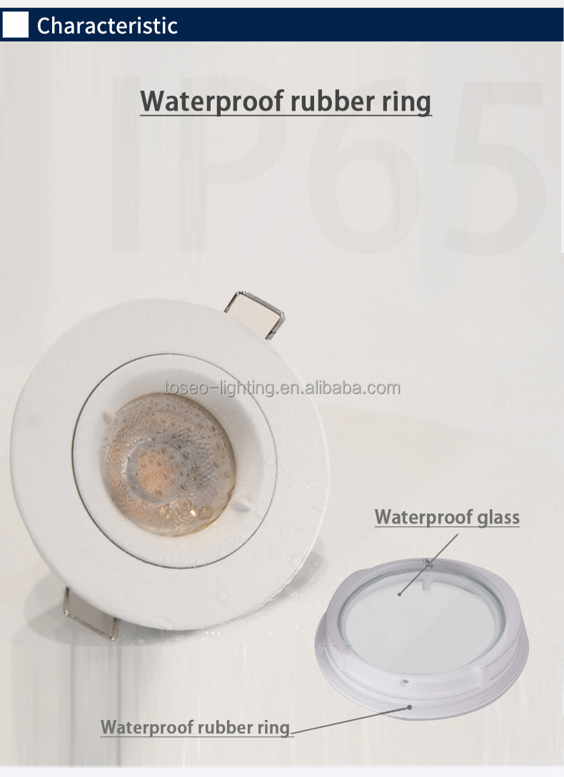 70mm Fixed Round Recessed LED Downlight Fixtures RoHS Certified