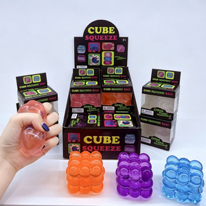 Caramelos de malta masticables antiestrés más vendidos, cubitos de hielo blandos con forma de fruta, juguete de rebote lento para exhibición y reducción del estrés SS1891 - Product Image 1