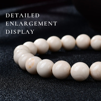 Bracelet en perles de pierre fossile de riz naturel pour accessoires en cristal, mode bohème, usage quotidien et collections de cadeaux