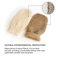 Gants de Bain Exfoliants en Jute Naturel Réutilisables Écologiques avec Toucher Confortable pour le Soin Corporel