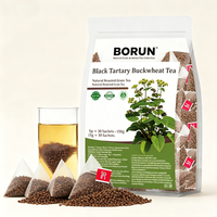 Thé noir de haute qualité pour la réduction des lipides, sachet de thé sec 150g, sachet de thé individuel Borun, durée de conservation de 24 mois