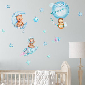 Adesivi con <span class=keywords><strong>stelle</strong></span> blu <span class=keywords><strong>e</strong></span> palloncini di nuovo design per la camera dei bambini - Product Image 4
