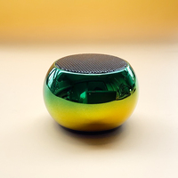 Bocina-Mini altavoz estéreo de Metal con Bluetooth, reproductor de música pequeño y redondo de 5 W con TWS, diseño clásico de lujo