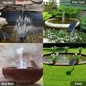 Lampes LED solaires rechargeables d'extérieur, flottantes, adaptées aux animaux domestiques, ornement de jardin, pompe à eau - Product Image 6