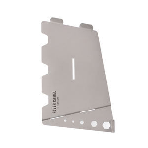 Juego de Estufa de Alcohol Sólido Portátil Ligera de Titanio para Acampar al Aire Libre, <span class=keywords><strong>Senderismo</strong></span>, con Protector Contra el Viento, Soporte para Cocina y Olla - Product Image 2