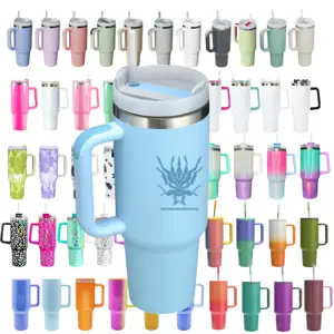 Hot Selling Wholesale Reusable Double Stainless Steel Quencher Tumbler Hot And Cold Thermal Custom Mug Coffee Travel Mug