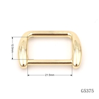 Fournisseur de quincaillerie de sacs de qualité supérieure, boucle carrée pour sac de 20 mm, finition argent miroir, anneaux en D en métal pour sac à main
