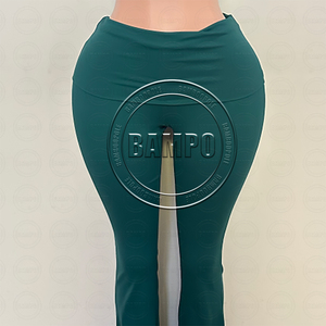 Completo Loungewear Y2K da Donna 2 Pezzi: Top Corto a Maniche Corte e Pantaloni Yoga a Zampa con Vita Pieghevole, Ideale per Ragazze Alte - Collezione Autunnale - Product Image 3