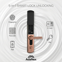 Cerradura Inteligente para Puerta con Cámara y WiFi de Alta Calidad, para Puertas de Acero/Aluminio/Madera/Vidrio, Seguridad para el Hogar, Acceso Remoto, Almacenamiento en Tarjeta de Memoria