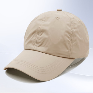 Quick Drying Baseball Cap Navy Blue Lightweight Breathable Sun Protection Unisex Satin Hat - Product Image 2