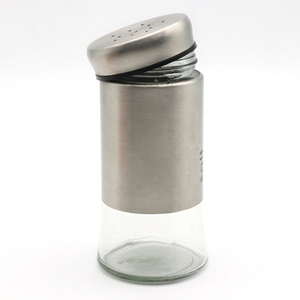 Saliera e Pepiera in Acciaio Inox, Barattolo in Vetro per Spezie - Product Image 6