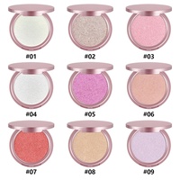 Poudre-gel pressée illuminatrice effet diamant, texture purée de pommes de terre, végane, haute pigmentation, pour visage et corps, ODM