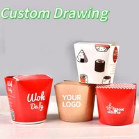 16oz 26 oz 32 oz pasta impresa desechable embalaje de alimentos caja de fideos para llevar personalizado desechable fideos para llevar paquete contenedor