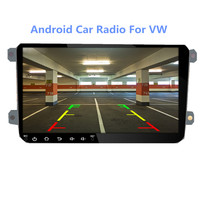 9001A 2 Double Din 9 pouces T3L WIFI Écran tactile complet BT Vidéo de voiture pour Volkswagen Autoradio Android GPS pour VW