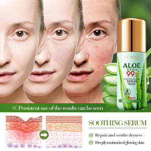 Sérum pour le visage <span class=keywords><strong>BIOAQUA</strong></span> à l'<span class=keywords><strong>aloe</strong></span> <span class=keywords><strong>vera</strong></span>, hydratant naturel, lissant, réparateur de la peau endommagée, anti-sécheresse, rafraîchissant, éclaircissant - Product Image 3