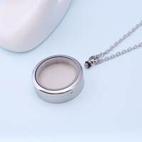 Collar de urna de cremación personalizado con foto, moderno, de lujo, de acero inoxidable, biodegradable, seguro, para cenizas humanas/de mascotas, con diseño de corazón.