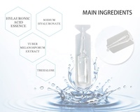 Sérum à l'acide hyaluronique AMP Mini en marque propre, conforme à la réglementation européenne, anti-âge, liftant, liquide facial hydratant, réparateur