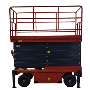 Plateforme élévatrice mobile robuste 12m FORU pour les projets de détection et de réparation des fuites de toit de la verrière de la gare routière - Product Image 4