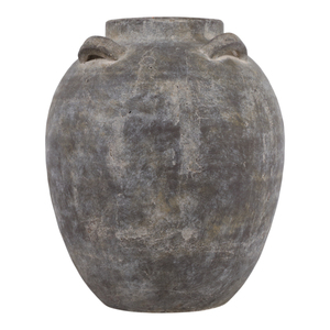 Vaso in ceramica grigio con manici multipli, decorativo da tavolo per soggiorno, camera da letto, ufficio - Product Image 5