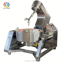 Mélangeur planétaire entièrement automatique, cuiseur à sucre, cuve de cuisson industrielle en cuivre à enveloppe pour la fabrication de bonbons, de caramel, de confiture et de sirop