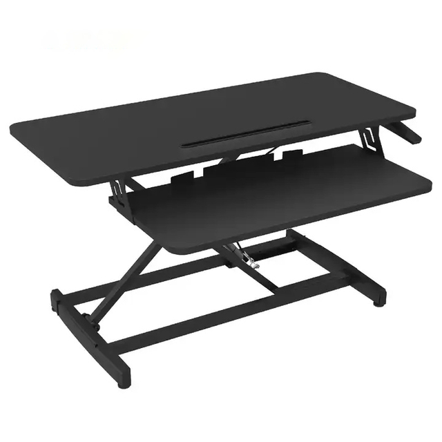 Gastac Ergonomic Metal Monitor Stand Height Adjustable Pneumatic Desk Riser Locking Gas Spring Cylinder Standing Desk Furniture