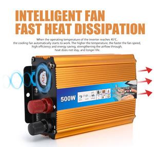 Inversor de Onda Sinusoidal Modificada de 500W/600W/1000W, DC12V a AC220V, Pequeño y Conveniente, para Sistemas de Conversión de Energía Doméstica - Product Image 4